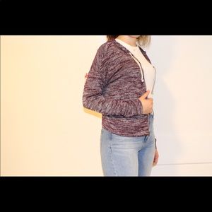 Heathered purple hoodie